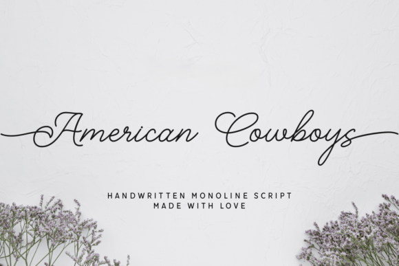American Cowboys: A Rustic Script Font for Elegant Designs