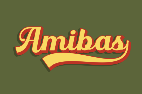 Amibas: Retro Script Font for Bold Marketing Campaigns