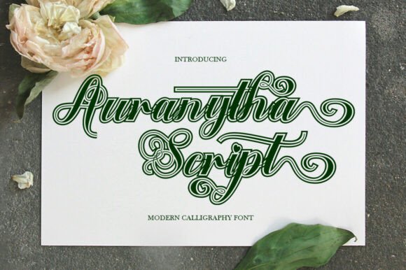 Auranytha Script: The Elegant Calligraphy Font for Campaigns
