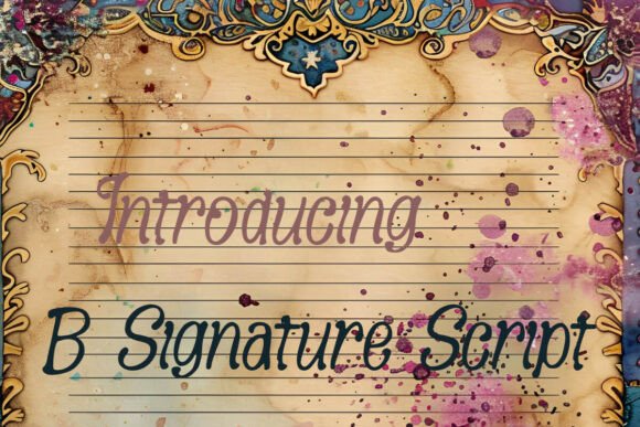 B Signature Script: A Premium Handwritten Font Review