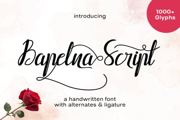 Bapelna Script: A Modern Handwritten Font for Elegant Web Design