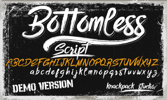 Bottomless Script: A Bold Brush Typeface for Editors