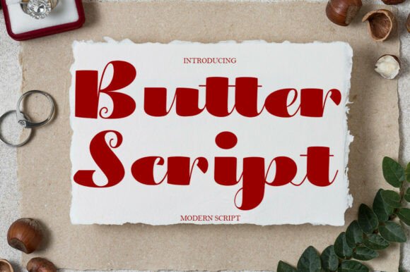 Butter Script: A Modern Script Font for Campaigns
