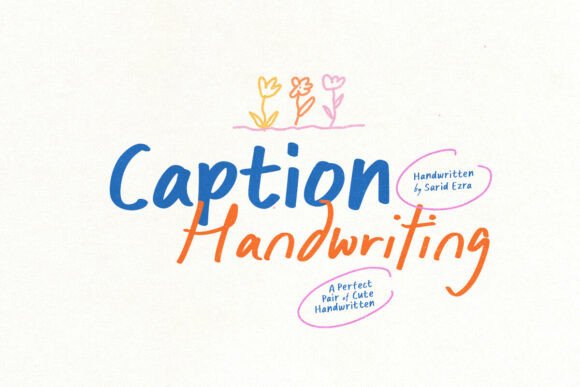 Caption Handwriting: A Cute Handwritten Font for Scroll-Stopping Brand Content