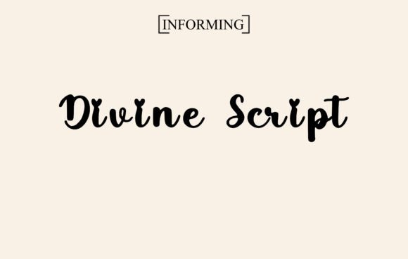 Divine Script Font: Romantic Handwritten Style for Business Branding