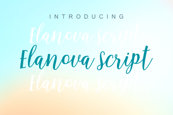 Elanova Script: A Modern Handwritten Font for Elegant Branding