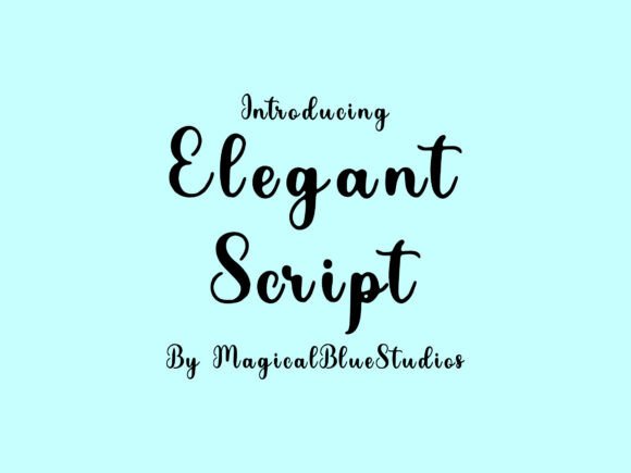 Elegant Script: A Sophisticated Font for Editorial Elegance