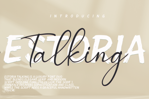 Estoria Talking Duo: Elegant Script Font for Digital Marketing Designs