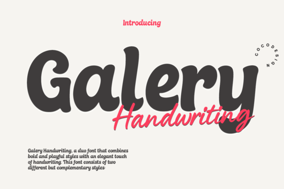 Galery Handwriting: A Font Duo That Brings Personality to Every Maker’s Project