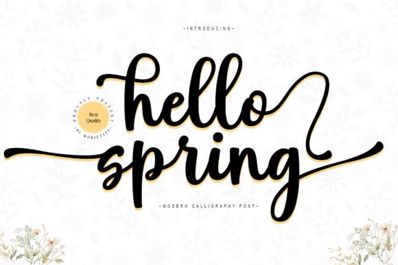 Hello Spring Script: A Sweet Handwritten Font for Brands