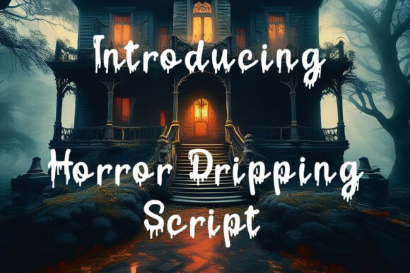 Horror Dripping Script: A Spooky Typeface for Makers
