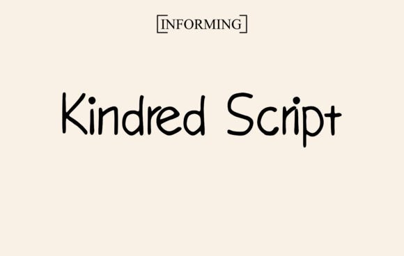 Kindred Script: A Warm Handwritten Font for Editors