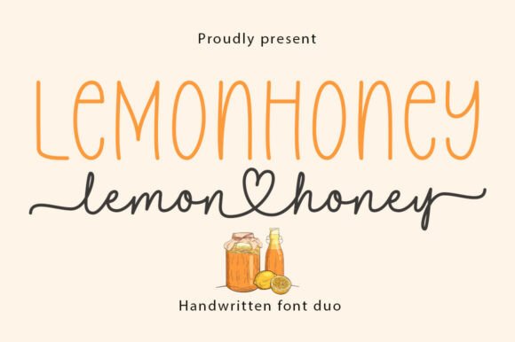 Lemonhoney Duo: A Sweet Handwritten Font for Branding That Feels Homemade