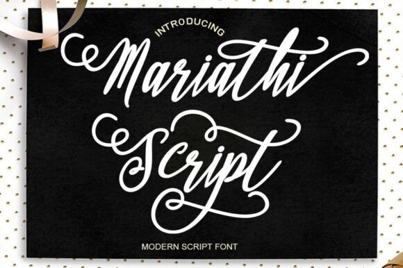 Mariathi Script 1: A Modern Calligraphy Font Review