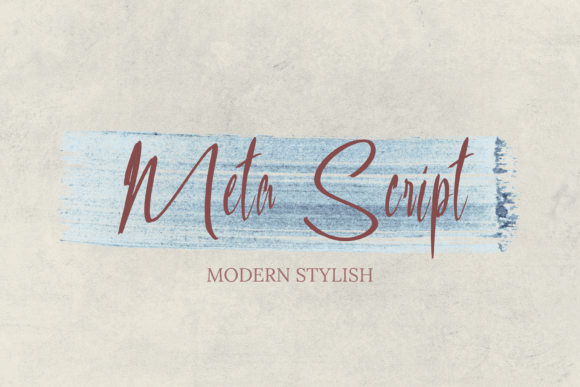 Meta Script: A Modern Handwritten Calligraphy Font