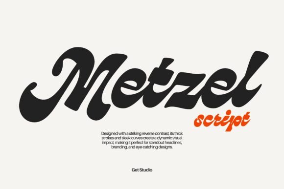 Metzel Script: A Bold Script Font for Modern Branding Projects