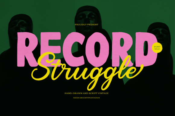 Record Struggle: A Bold Script Handwritten Font for Expressive Editorial Design