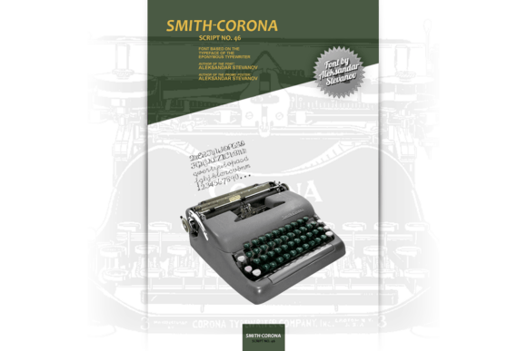 Smith-corona Script No. 46: A Handwritten Font for Timeless Craft and Product Design