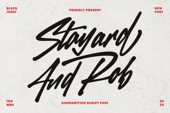 Stayard and Rob: A Bold Script Font That Elevates Small Business Branding