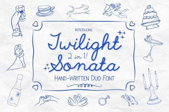 Twilight Sonata: A Whimsical Script Font for Makers Who Craft with Heart