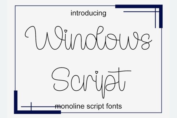 Windows Script: A Chic Handwritten Font for Modern Editorial Design